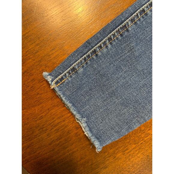 Lucky Brand Bridgette Skinny Ankle Women’s 6/28 Blue Denim Jean Raw Hem Casual - Picture 9 of 11